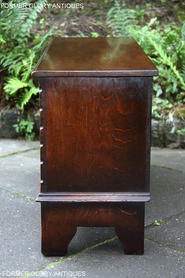 Image 13 of A TITCHMARSH & GOODWIN OAK BLANKET TOY LOG BOX CHEST COFFER