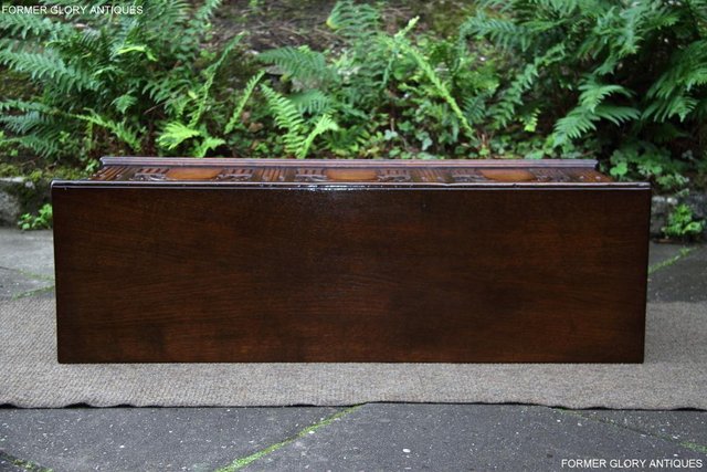 Image 89 of A TITCHMARSH & GOODWIN OAK BLANKET TOY LOG BOX CHEST COFFER