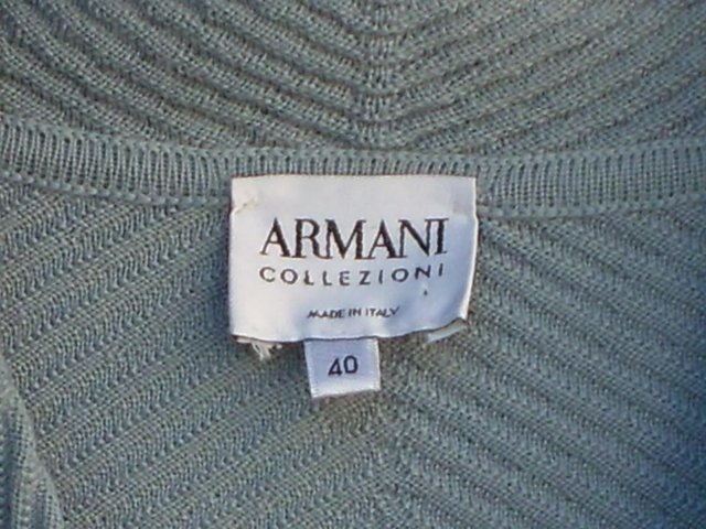 Image 3 of ARMANI COLLEZIONE Vintage Blue Jacket–Size 8 (40)