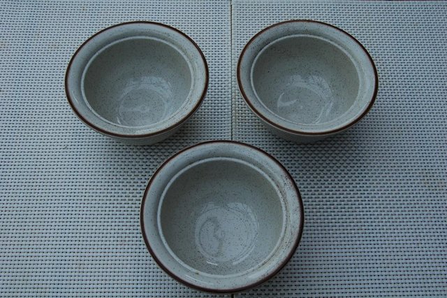 Preview of the first image of Dudson Bowls Pattern no. 7-82 x 3, Like New.