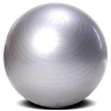 Preview of the first image of Reebok silver 75 cm gym ball.