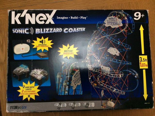 Preview of the first image of K'NEX Sonic Blizzard Coaster.