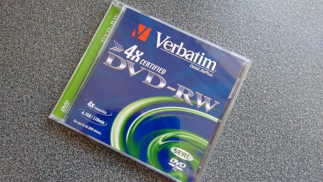 Preview of the first image of Verbatim 4.7GB 4x DVD-RW 5 Jewel Case Pack.