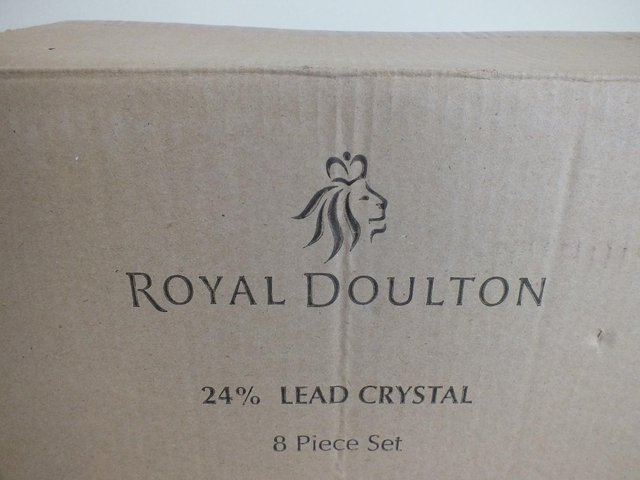 Image 2 of Royal Doulton 24% Lead Crystal Glass Set (New)