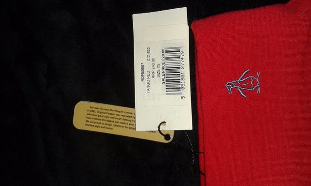 Image 3 of Original Penguin Munsingwear red mini skirt XS, NEW, stretch