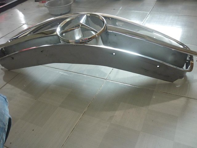 Preview of the first image of Mercedes Benz 190SL Stainless Steel Grill.