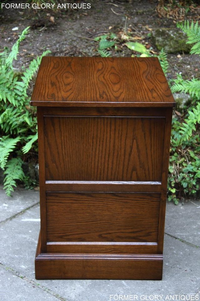 Image 46 of 2 OLD CHARM LIGHT OAK TV HI FI DVD CD STAND TABLE CABINETS