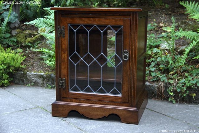 Image 70 of 2 OLD CHARM LIGHT OAK TV HI FI DVD CD STAND TABLE CABINETS
