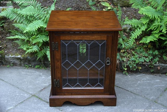 Image 86 of 2 OLD CHARM LIGHT OAK TV HI FI DVD CD STAND TABLE CABINETS