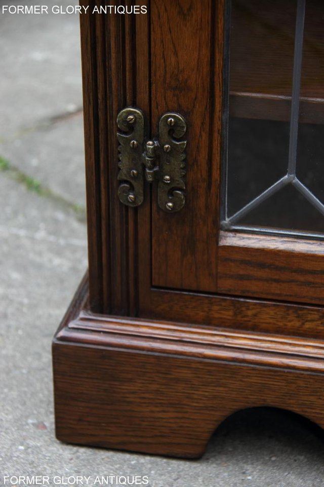 Image 90 of 2 OLD CHARM LIGHT OAK TV HI FI DVD CD STAND TABLE CABINETS