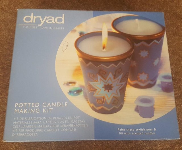 Preview of the first image of Brand New Dryad Potted Candle Making Kit.