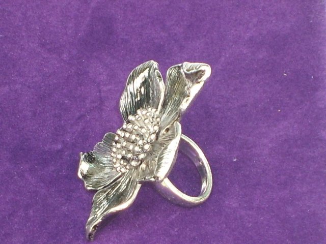 Image 3 of Big Flower Costume Ring NEW!
