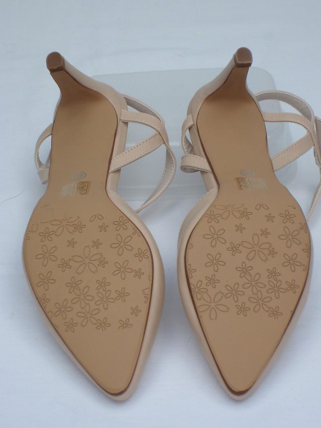 Image 2 of A7 Flesh Tone Sling Back Shoes – Size 7/41 - NEW