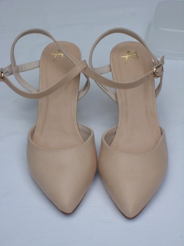 Image 3 of A7 Flesh Tone Sling Back Shoes – Size 7/41 - NEW