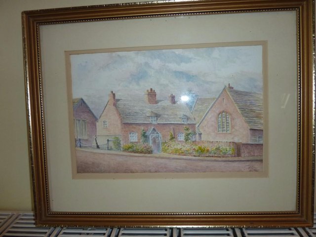 Preview of the first image of Watercolour Painting Whittington Staffordshire.