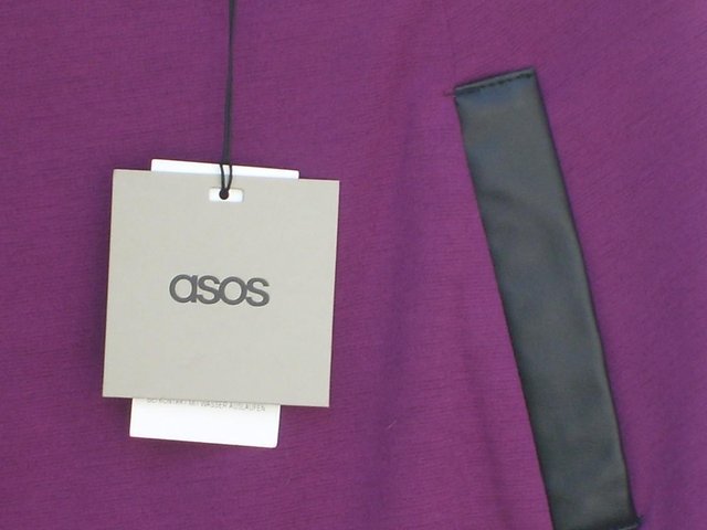 Image 3 of ASOS Dark Pink Mini Skirt – Size 12 – NEW WITH TAGS!
