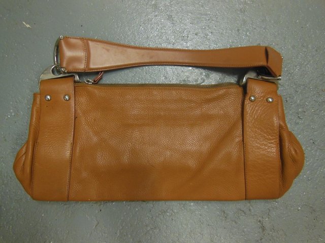Preview of the first image of Brown leather handbag - price reduced.