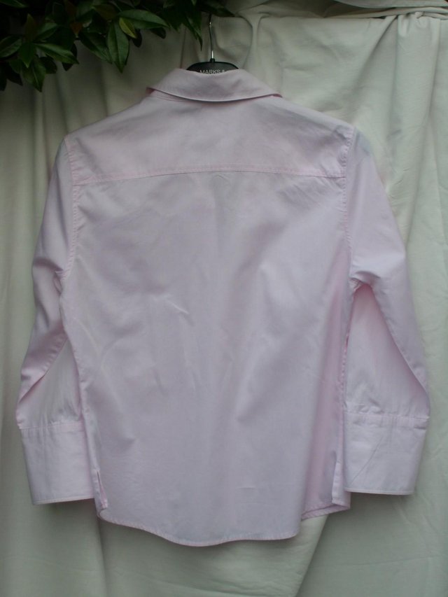 Image 2 of JAEGER Classic Pink Cotton Shirt Top – Size 12