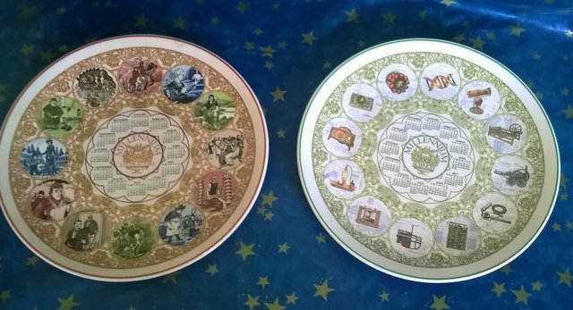 Preview of the first image of Wedgwood decorativeyear plates Millennium plates1999 Lit.