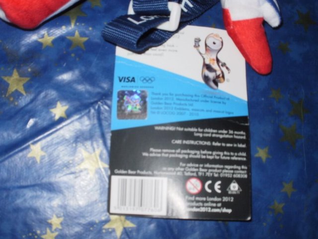 Image 2 of 15" Plush Wenlock The London 2012 Olympics Mascot Bag/Back P