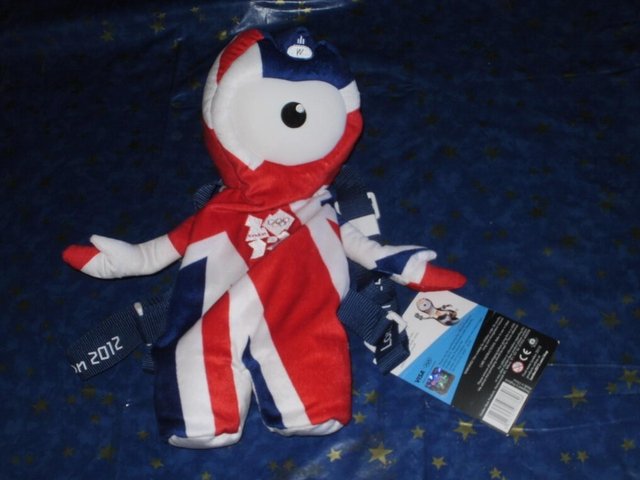 Preview of the first image of 15" Plush Wenlock The London 2012 Olympics Mascot Bag/Back P.