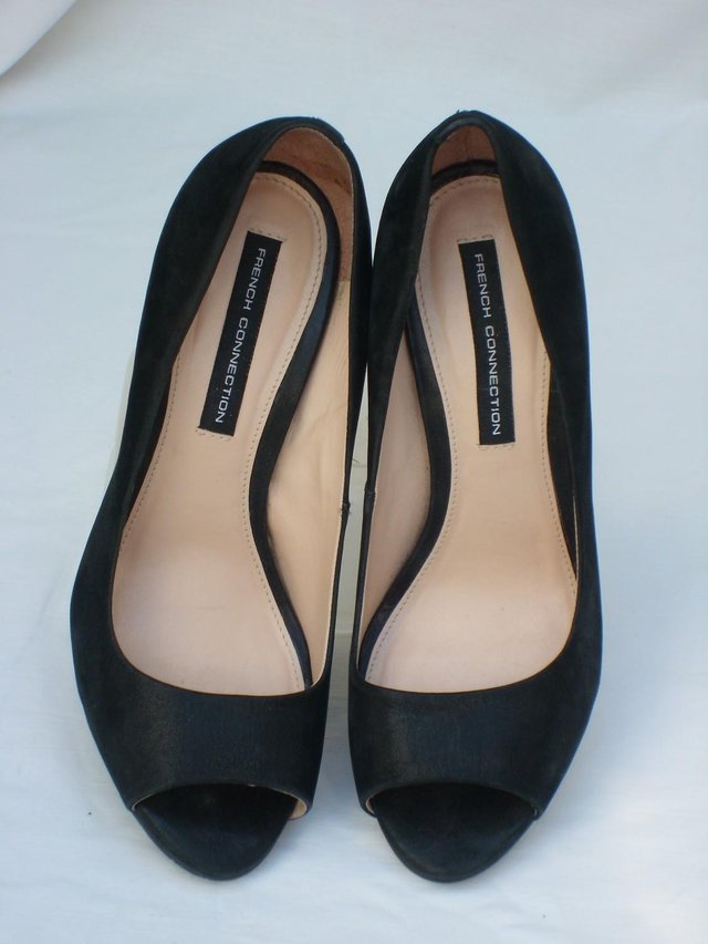 Image 2 of FRENCH CONNECTION Black Shoes– Size6/39 NEW