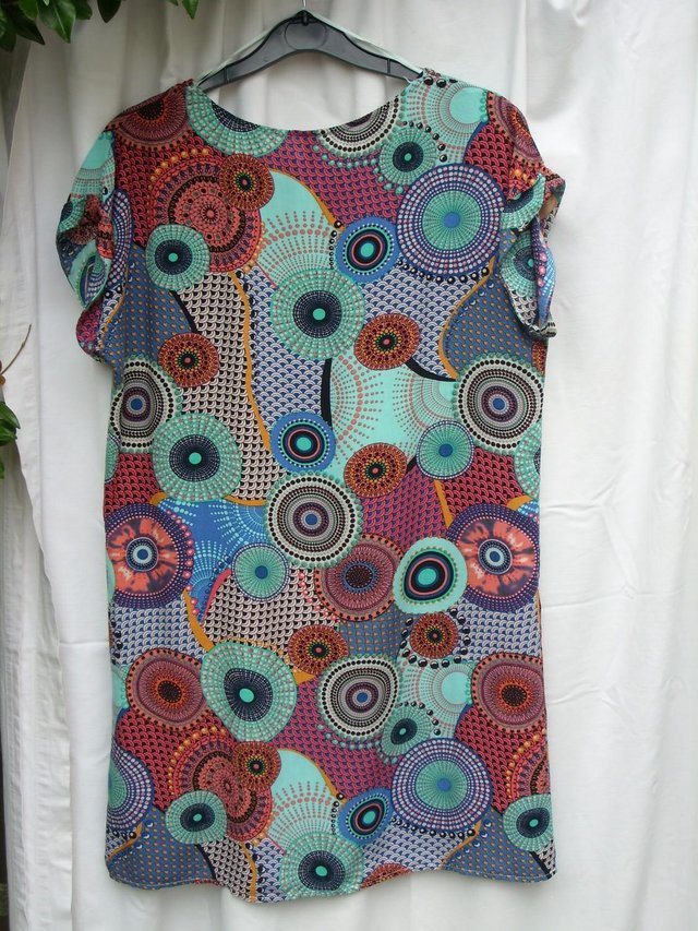 Image 3 of STELLA MORGAN Circle Print Shift Dress – Size 12