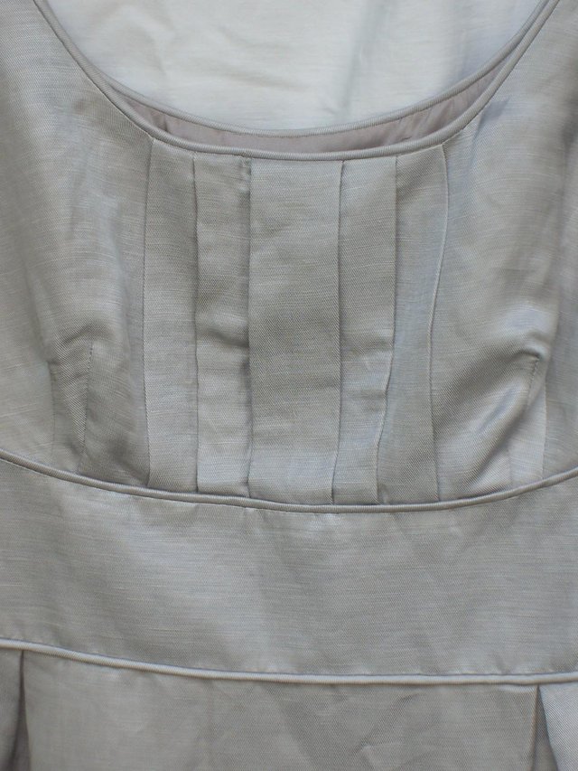 Image 2 of MONSOON  Silver/Grey Linen Mix Dress – Size 14 NEW