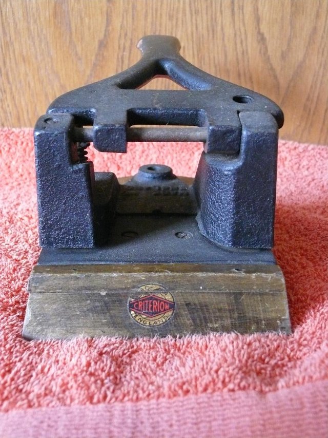 Preview of the first image of Antique Paper Punch - 2 hole.