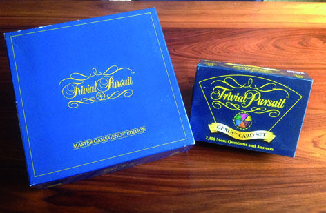 Preview of the first image of Trivial Pursuit game, and EXTRA SET CARDS.