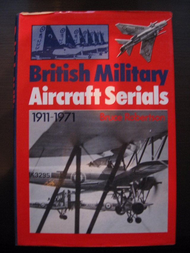 Preview of the first image of Hardback Military Aircraft serial numbers.