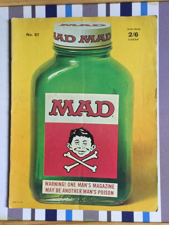 Preview of the first image of MAD Magazine number 87, 1969, UK Edition, Top Sellers.