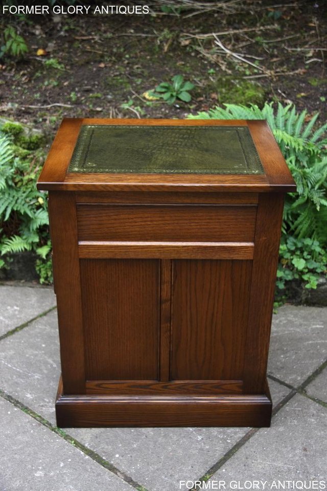 Image 78 of OLD CHARM LIGHT OAK DESK FILING CABINET WRITING TABLE STAND