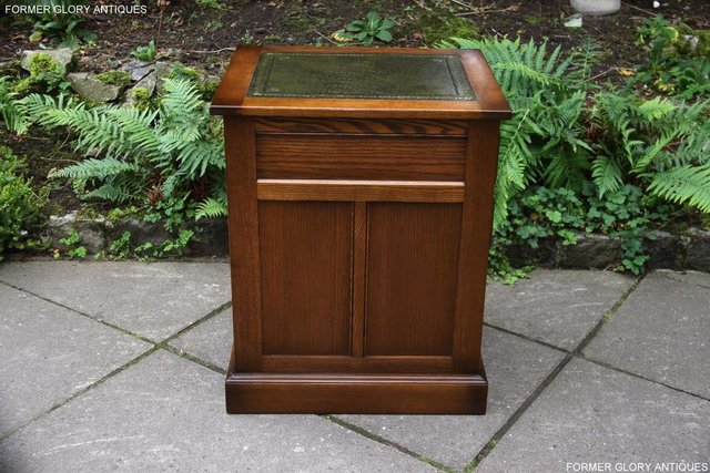 Image 94 of OLD CHARM LIGHT OAK DESK FILING CABINET WRITING TABLE STAND