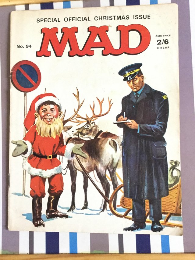 Preview of the first image of MAD Magazine UK Ed., Number 94, 1969 Christmas Special.