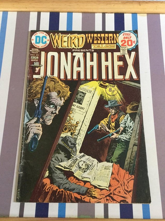 Preview of the first image of DC Comics Weird Western Tales, JONAH HEX, 1974.