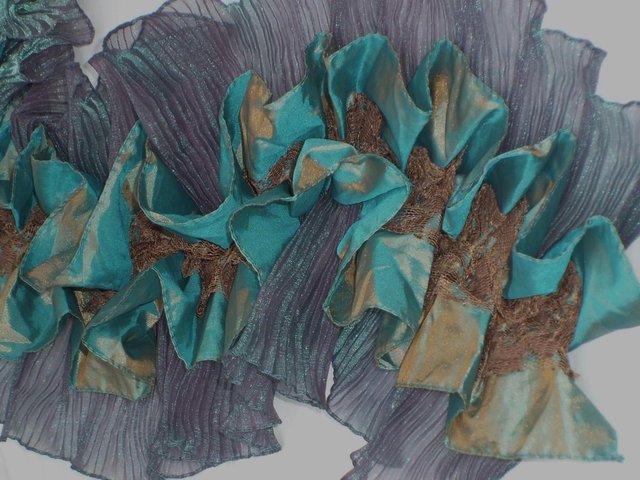 Image 2 of TIE RACK FRANGI Ruffle Scarf - NEW WITH TAGS