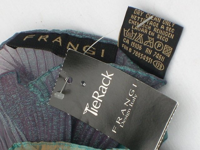Image 3 of TIE RACK FRANGI Ruffle Scarf - NEW WITH TAGS
