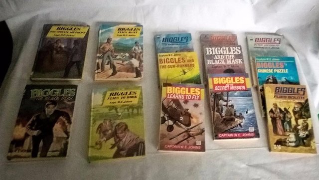 Preview of the first image of Collection of Biggles books by capt.W.E.Johns.