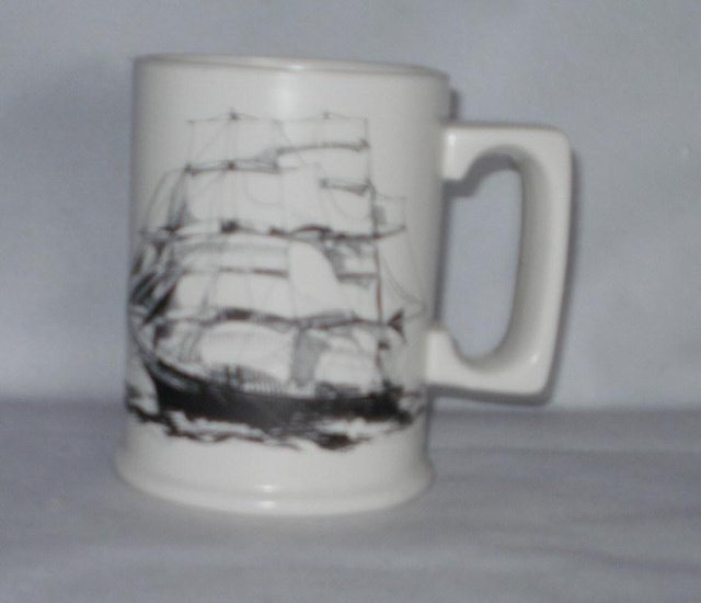 Preview of the first image of Arthur Wood  Cutty Sark Tankard Stoneware Pottery  Inscribed.