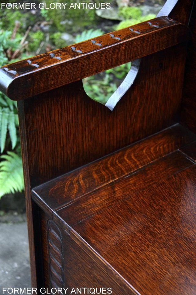 Image 9 of CARVED OAK MONKS BENCH BOX SETTLE ARMCHAIR STAND PEW CHEST