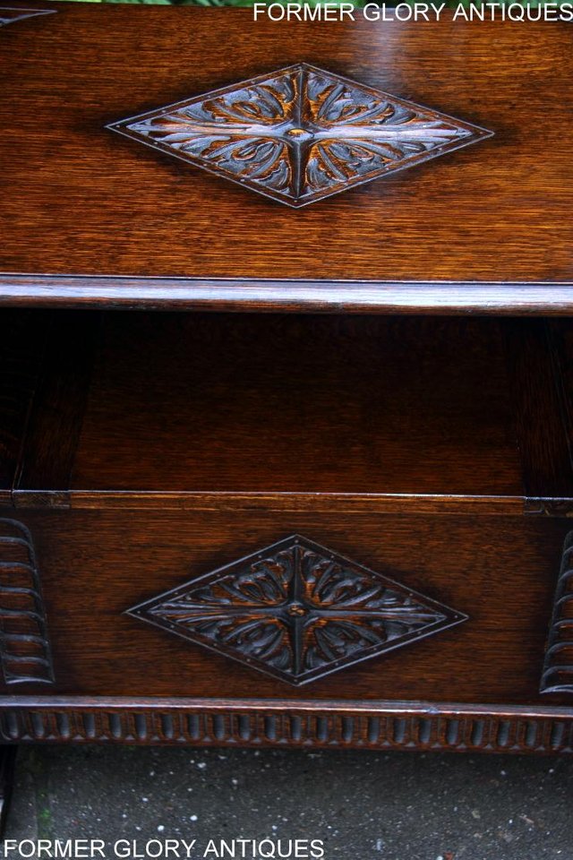 Image 13 of CARVED OAK MONKS BENCH BOX SETTLE ARMCHAIR STAND PEW CHEST