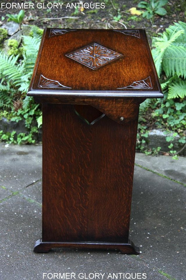 Image 21 of CARVED OAK MONKS BENCH BOX SETTLE ARMCHAIR STAND PEW CHEST