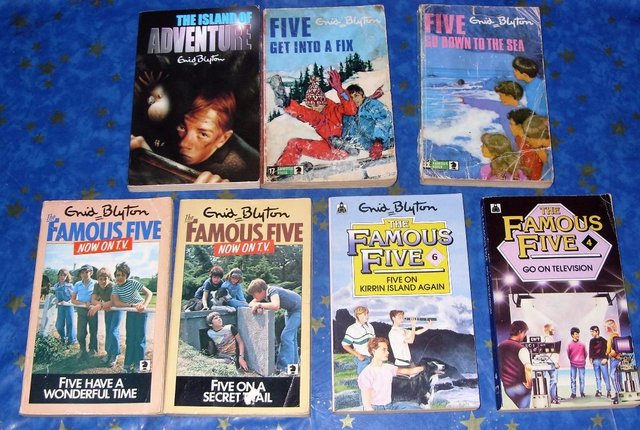 Preview of the first image of Enid Blyton The famous five Collection of 7 paperbacks.