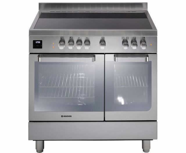 Preview of the first image of HOOVER 90CM ELECTRIC RANGE COOKER WITH CERAMIC HOB-S/S-NEW.
