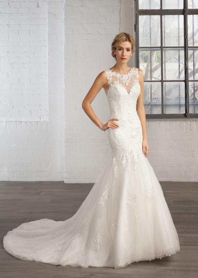 Preview of the first image of Cosmobella 7750, size 10 with hoop skirt.