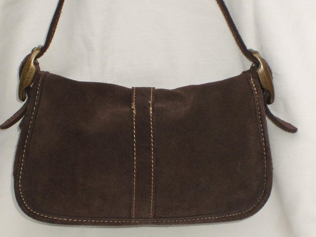 Image 3 of GAP Brown Suede Shoulder Bag/Handbag