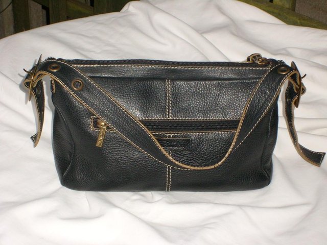 Image 3 of JANE SHILTON Black Leather Shoulder Handbag