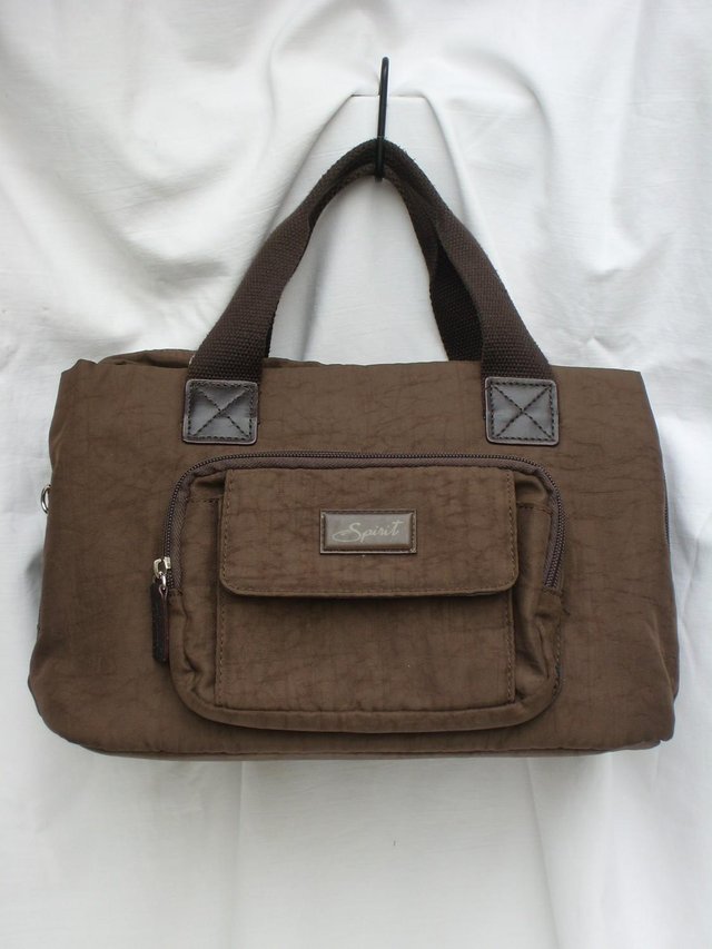 Preview of the first image of SPIRIT Lightweight Brown Grab Bag/Handbag.