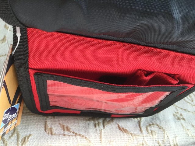 Image 9 of BNWT Red Organiser Across-Body Bag by BAG BASE